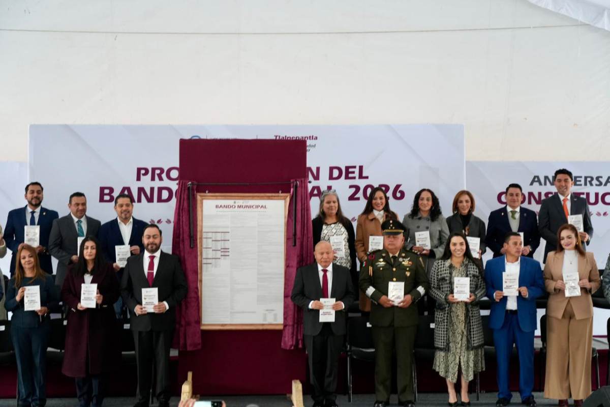 RACIEL PÉREZ CRUZ PRESIDE LA PROMULGACIÓN DEL BANDO MUNICIPAL 2026 PARA FORTALECER EL ORDEN Y LA JUSTICIA EN TLALNEPANTLA 