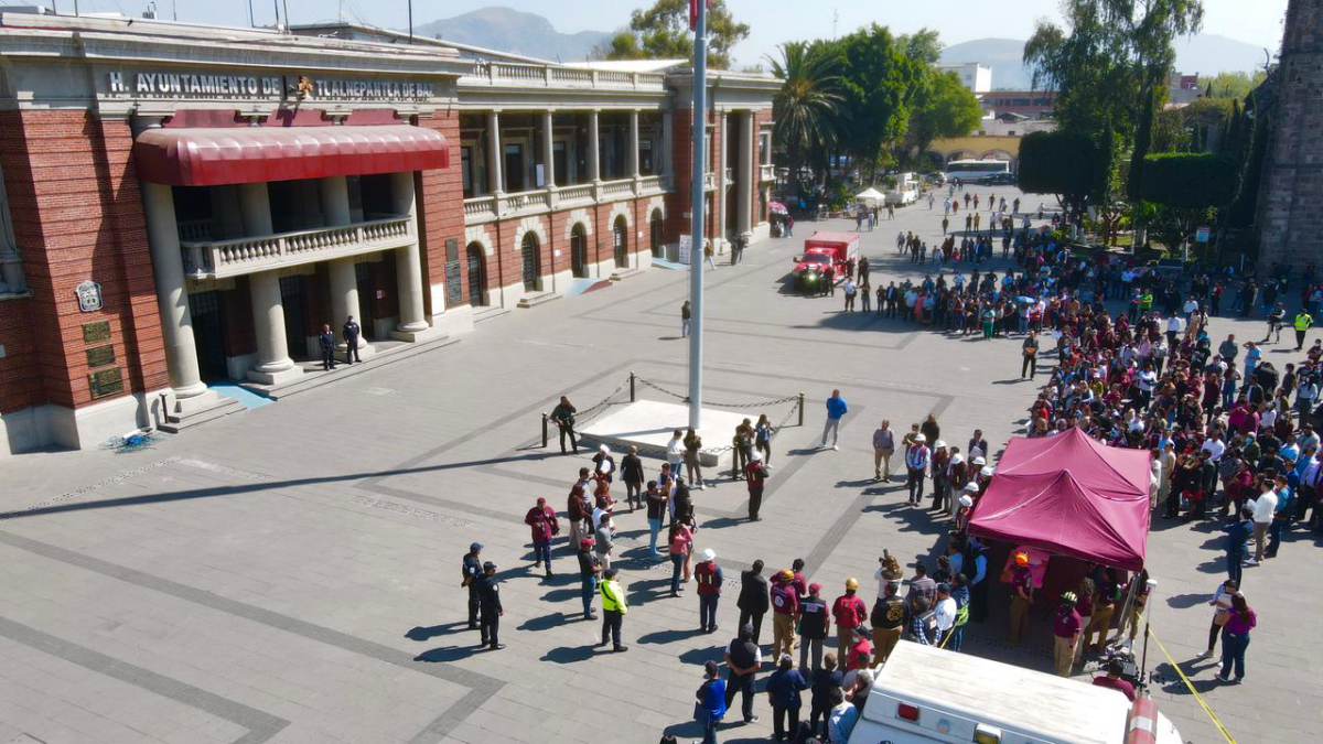 GOBIERNO DE TLALNEPANTLA SE SUMA AL PRIMER SIMULACRO 2026 