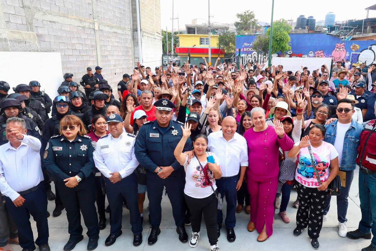 ENTREGA RACIEL PÉREZ CRUZ MÓDULO DE VIGILANCIA REHABILITADO EN LA COLONIA JORGE JIMÉNEZ CANTÚ PARA FORTALECER LA SEGURIDAD Y LA PROXIMIDAD SOCIAL
