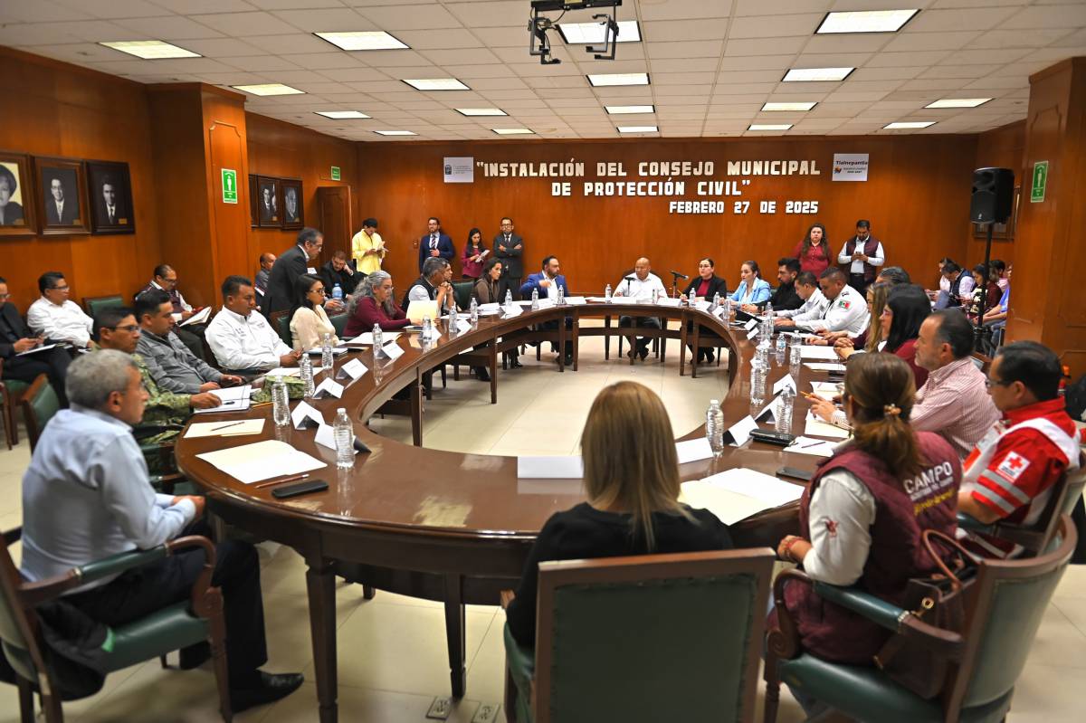 INSTALAN COMITÉ MUNICIPAL DE PROTECCIÓN CIVIL 2025 - 2027 EN TLALNEPANTLA