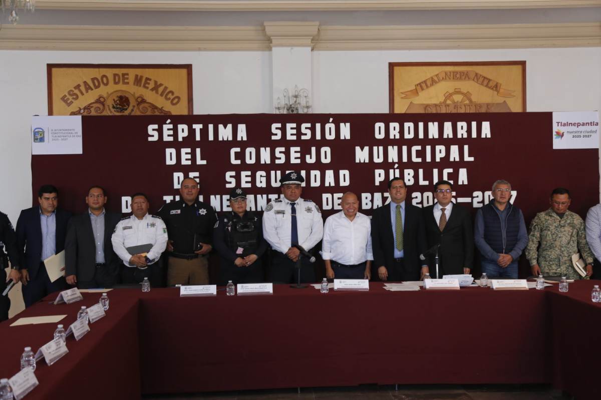 ENCABEZA EL ALCALDE RACIEL PÉREZ CRUZ LA SÉPTIMA SESIÓN ORDINARIA DEL CONSEJO MUNICIPAL DE SEGURIDAD PÚBLICA 