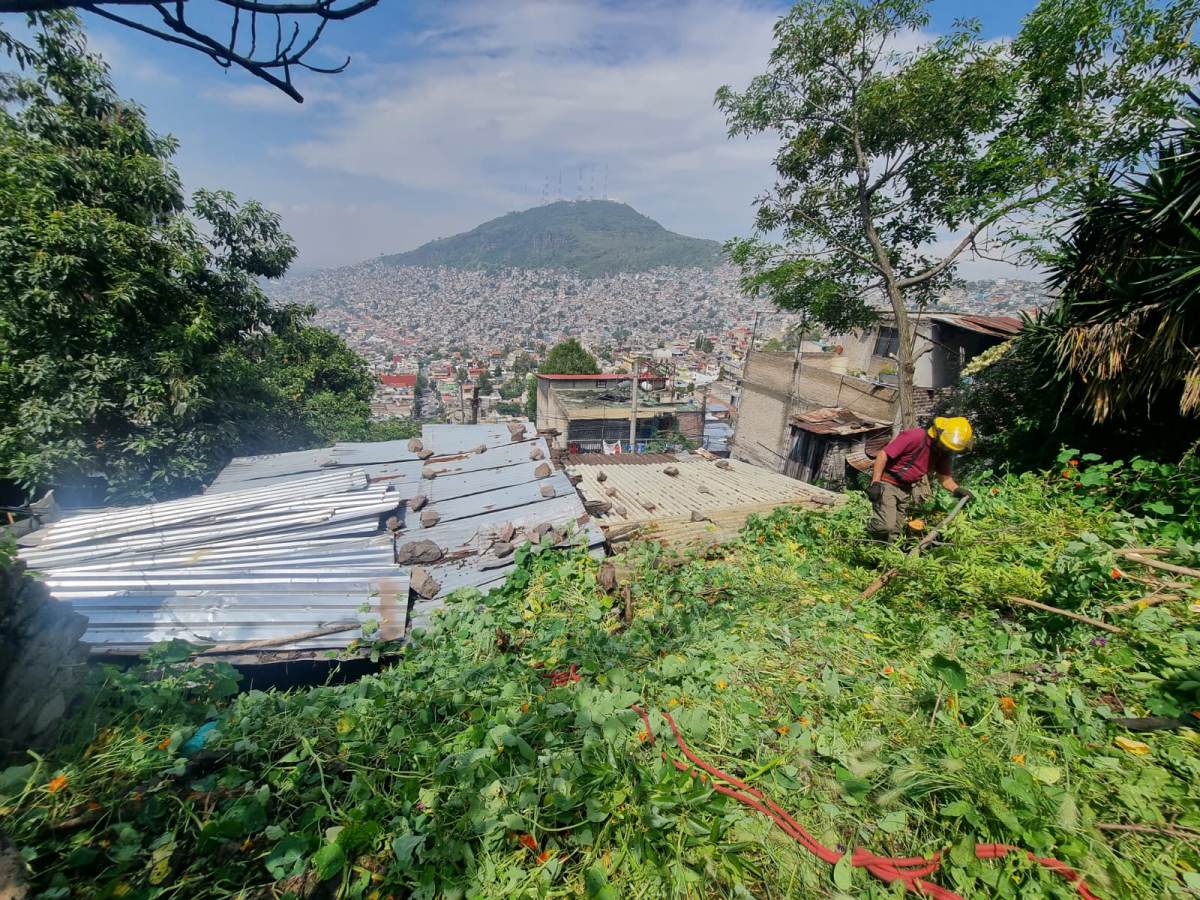 ATIENDE OPORTUNAMENTE PROTECCIÓN CIVIL DE TLALNEPANTLA DESLAVE EN LÁZARO CÁRDENAS 3ª SECCIÓN