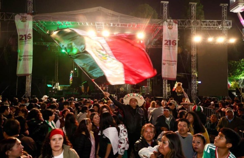 CELEBRAN MILES DE PERSONAS EL GRITO DE INDEPENDENCIA EN TLALNEPANTLA