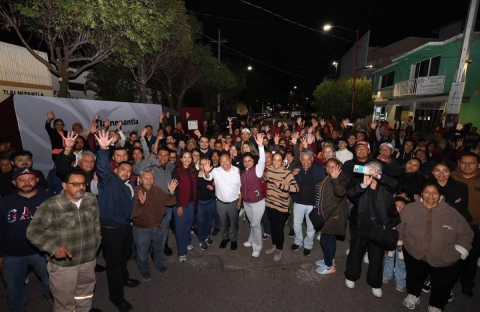 RACIEL PÉREZ CRUZ REFUERZA LA SEGURIDAD EN VIALIDADES CON LA ENTREGA DE MÁS DE 100 LUMINARIAS